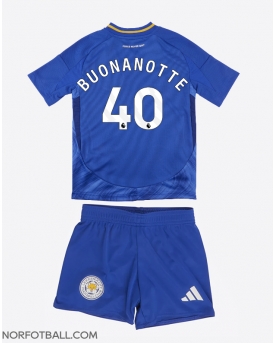Billige Fotballdrakt Leicester City Facundo Buonanotte #40 Replika Hjemmedraktsett Barn 2024-25 Kortermet (med bukser)